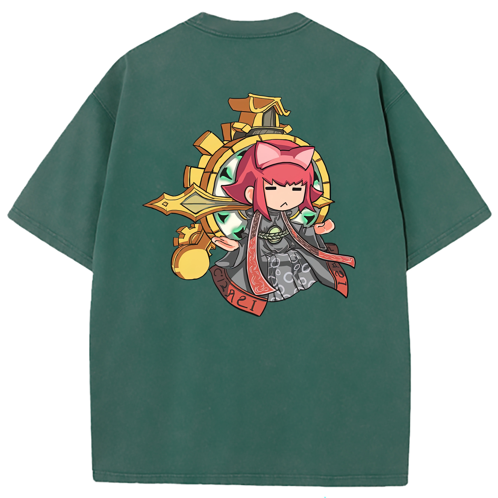 （画像用） リーグ・オブ・レジェンド League of Legends LOL 綿100% ヴィンテージ風 半袖Tシャツ（背面プリント）